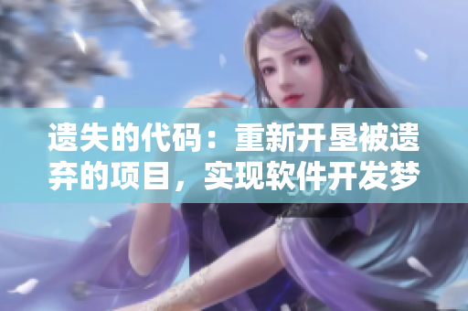 遗失的代码：重新开垦被遗弃的项目，实现软件开发梦想