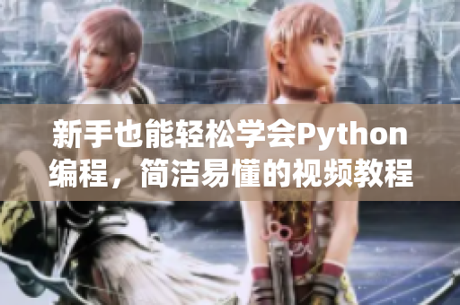 新手也能轻松学会Python编程，简洁易懂的视频教程