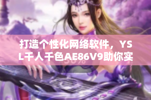 打造个性化网络软件，YSL千人千色AE86V9助你实现！