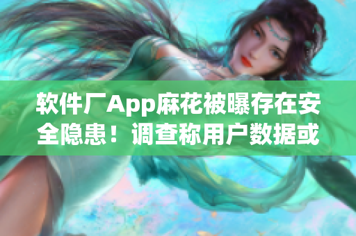 软件厂App麻花被曝存在安全隐患！调查称用户数据或已被窃取