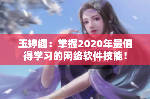 玉婷阁：掌握2020年最值得学习的网络软件技能！