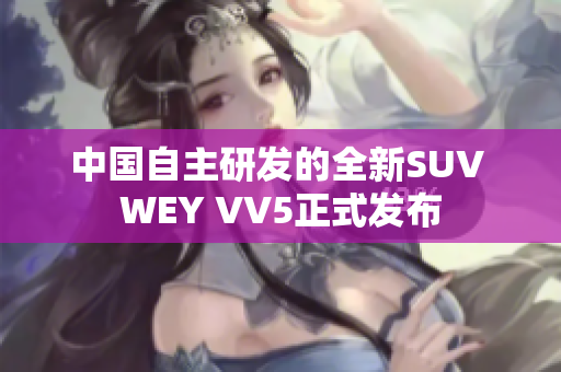 中国自主研发的全新SUV WEY VV5正式发布