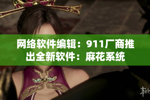 网络软件编辑：911厂商推出全新软件：麻花系统