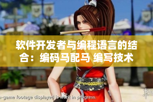 软件开发者与编程语言的结合：编码马配马 编写技术文章