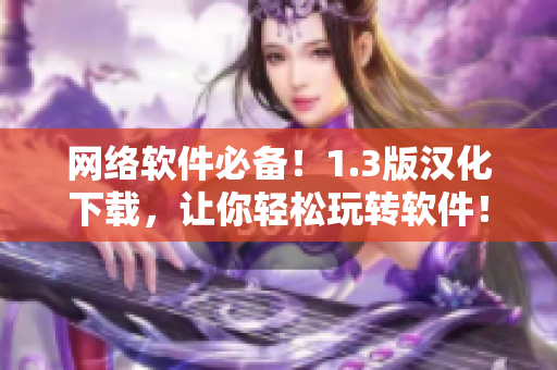 网络软件必备！1.3版汉化下载，让你轻松玩转软件！