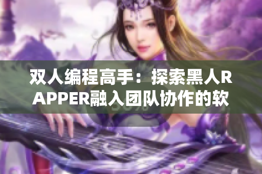 双人编程高手：探索黑人RAPPER融入团队协作的软件开发特点