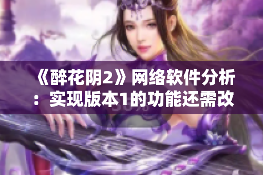 《醉花阴2》网络软件分析：实现版本1的功能还需改进的地方