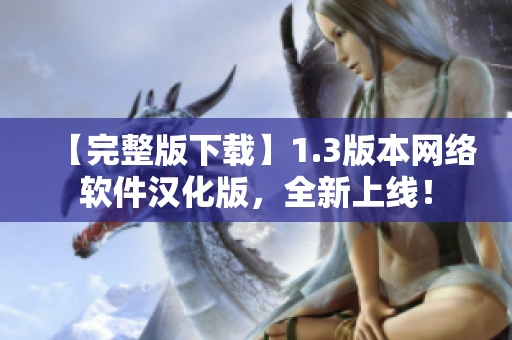 【完整版下载】1.3版本网络软件汉化版，全新上线！