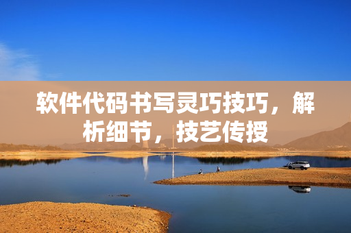 软件代码书写灵巧技巧，解析细节，技艺传授