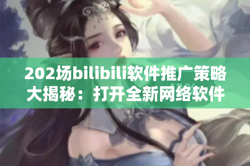 202场bilibili软件推广策略大揭秘：打开全新网络软件时代