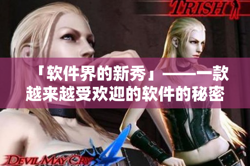 「软件界的新秀」——一款越来越受欢迎的软件的秘密