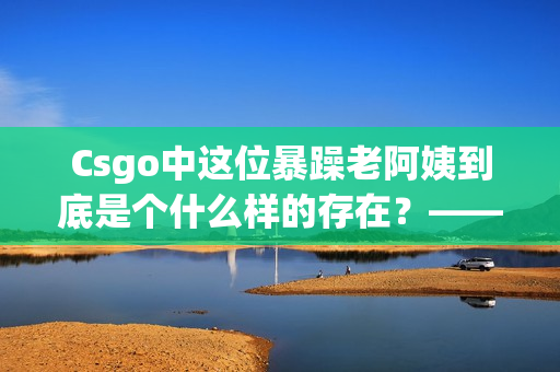 Csgo中这位暴躁老阿姨到底是个什么样的存在？——一名软件编辑的感悟