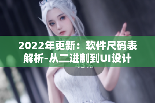 2022年更新：软件尺码表解析-从二进制到UI设计