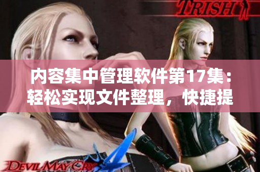 内容集中管理软件第17集：轻松实现文件整理，快捷提升工作效率