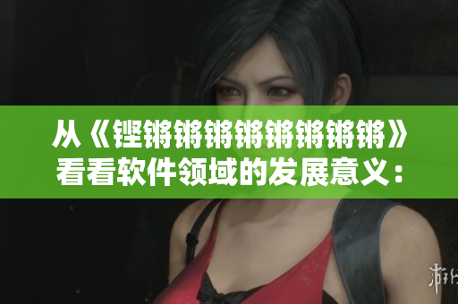 从《铿锵锵锵锵锵锵锵锵》看看软件领域的发展意义：探索软件未来之路