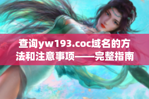 查询yw193.coc域名的方法和注意事项——完整指南