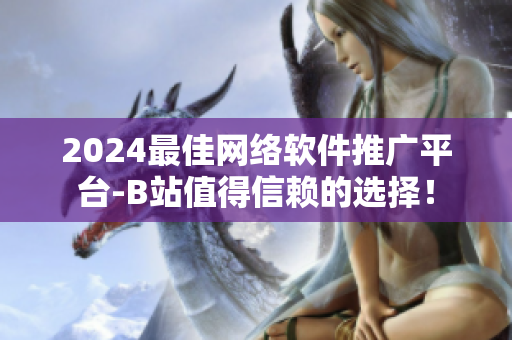 2024最佳网络软件推广平台-B站值得信赖的选择！