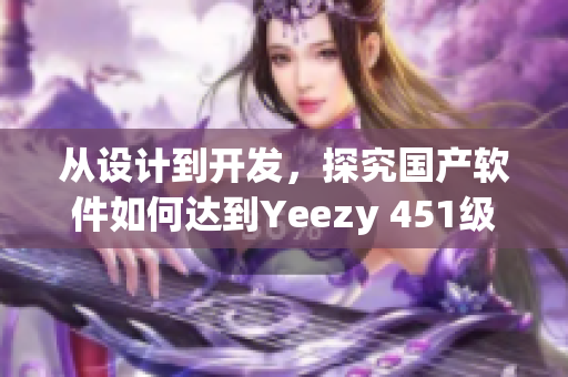 从设计到开发，探究国产软件如何达到Yeezy 451级别