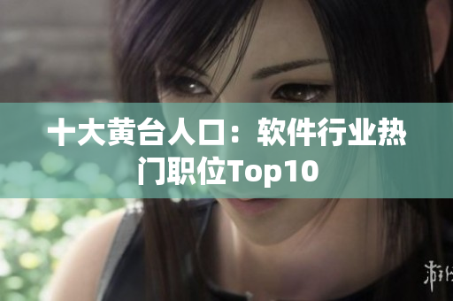 十大黄台人口：软件行业热门职位Top10