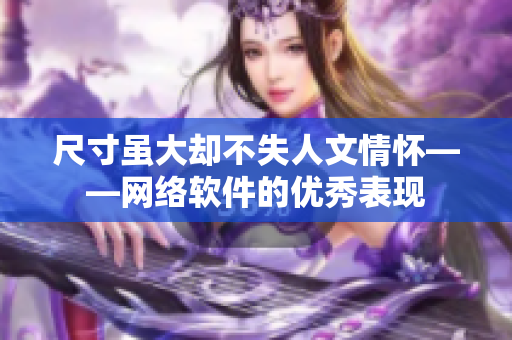 尺寸虽大却不失人文情怀——网络软件的优秀表现