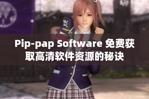 Pip-pap Software 免费获取高清软件资源的秘诀