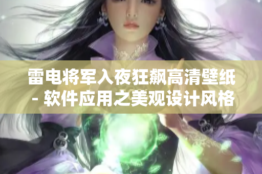 雷电将军入夜狂飙高清壁纸 - 软件应用之美观设计风格展示