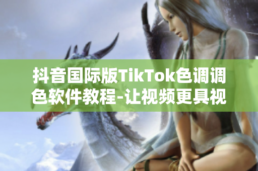 抖音国际版TikTok色调调色软件教程-让视频更具视觉冲击力！