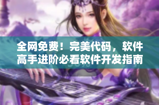 全网免费！完美代码，软件高手进阶必看软件开发指南