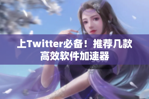 上Twitter必备！推荐几款高效软件加速器