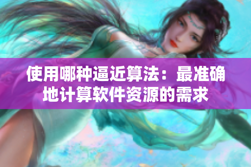 使用哪种逼近算法：最准确地计算软件资源的需求