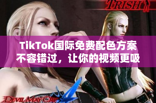 TikTok国际免费配色方案不容错过，让你的视频更吸引人