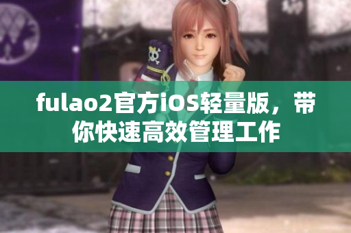 fulao2官方iOS轻量版，带你快速高效管理工作