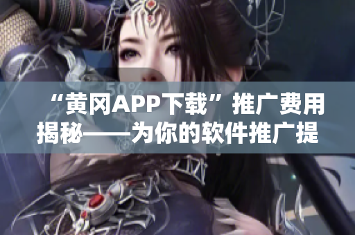 “黄冈APP下载”推广费用揭秘——为你的软件推广提供实用参考经验