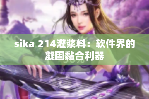 sika 214灌浆料：软件界的凝固黏合利器