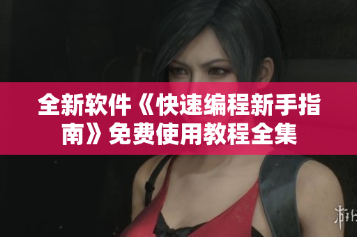 全新软件《快速编程新手指南》免费使用教程全集