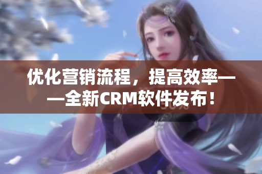 优化营销流程，提高效率——全新CRM软件发布！