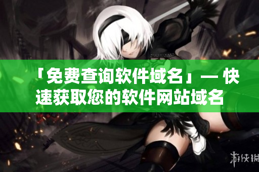 「免费查询软件域名」— 快速获取您的软件网站域名