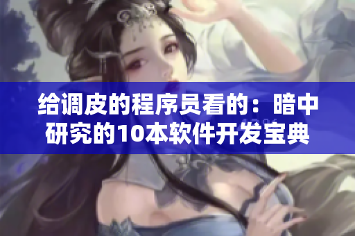 给调皮的程序员看的：暗中研究的10本软件开发宝典