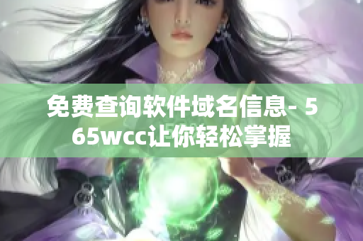 免费查询软件域名信息- 565wcc让你轻松掌握