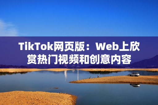 TikTok网页版：Web上欣赏热门视频和创意内容