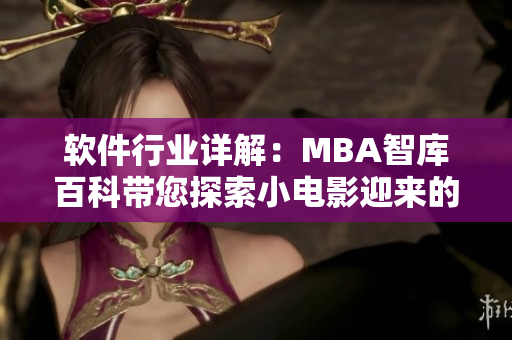 软件行业详解：MBA智库百科带您探索小电影迎来的机遇