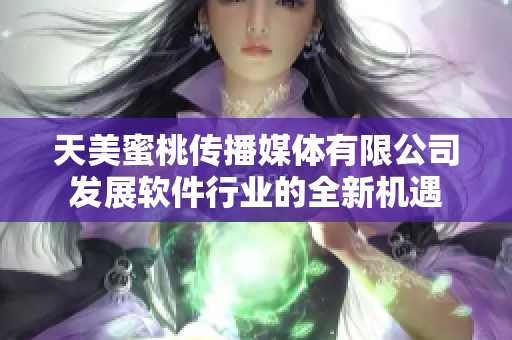 天美蜜桃传播媒体有限公司发展软件行业的全新机遇