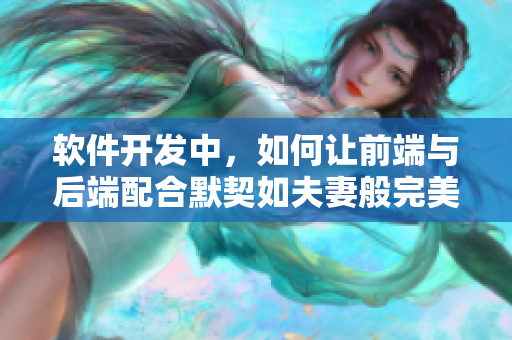 软件开发中，如何让前端与后端配合默契如夫妻般完美？