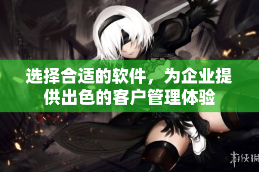 选择合适的软件，为企业提供出色的客户管理体验