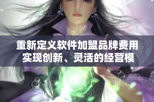 重新定义软件加盟品牌费用 实现创新、灵活的经营模式!