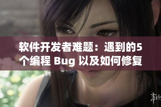 软件开发者难题：遇到的5个编程 Bug 以及如何修复