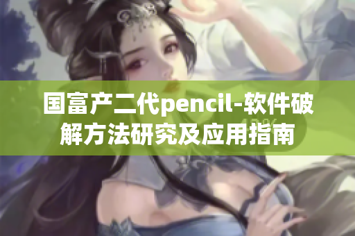 国富产二代pencil-软件破解方法研究及应用指南