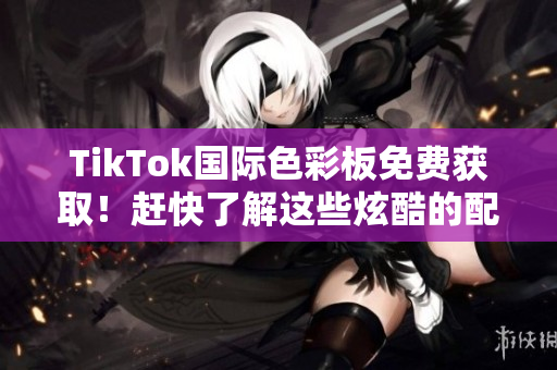 TikTok国际色彩板免费获取！赶快了解这些炫酷的配色方案！