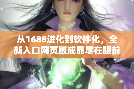 从1688进化到软件化，全新入口网页版成品尽在眼前