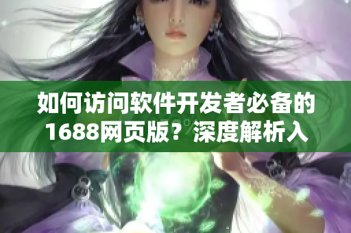 如何访问软件开发者必备的1688网页版？深度解析入口及相关使用技巧